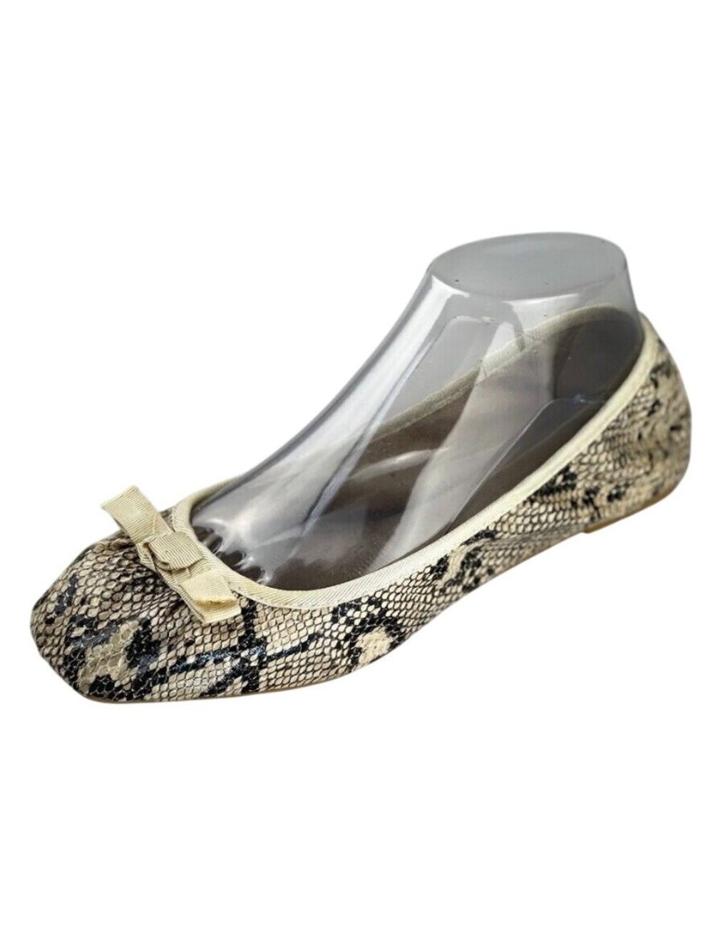 Mixx Shuz Casey-06 Snake Print Ballet Flats Size 8 Womens Slip-On Shoes - Picture 10 of 14